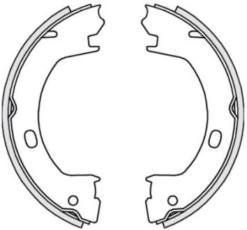 Гальмівні колодки ручного гальма REMSA 473900