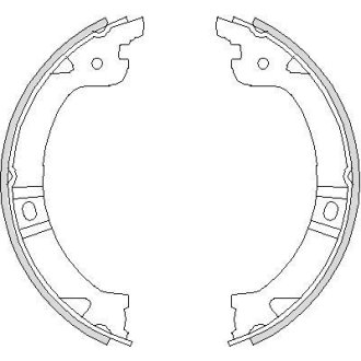 Гальмівні колодки ручного гальма REMSA 474400