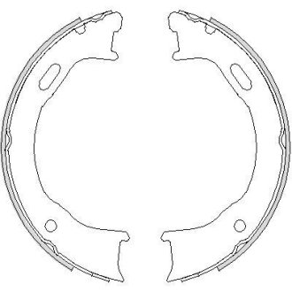 Комплект тормозных колодок, стояночная тормозная система REMSA 4747.00