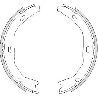 Комплект тормозных колодок, стояночная тормозная система REMSA 4751.00