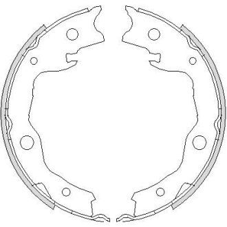 Колодки гальмівні барабанні REMSA 4752.00 (фото 1)
