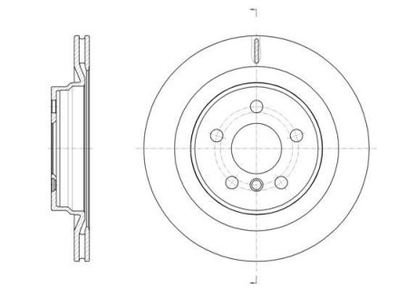 Диск гальмівний (задній) BMW 1 (F40)/2 (F45)/X1 (F48) 13-(300x20) (з покрит.) (з вент.) REMSA 6163210