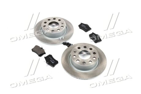 Комплект гальмівний задн. VW GOLF V 1.4-2.0 03-,AUDI A3 1.6-2.0 03- REMSA 826306