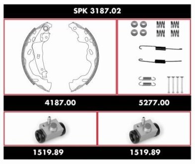 Комплект тормозных колодок REMSA SPK 3187.02