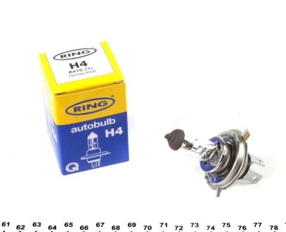 Автолампа H4 24V 75/70W P43t Ring R475