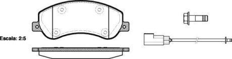 Колодки передние RWD, 2.4-3.2TDCI ROADHOUSE 2125002