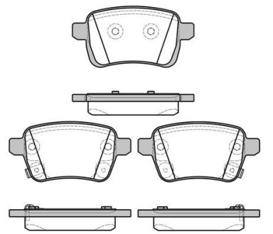 KLOCKI HAMULCOWE OPEL ADAM/CORSA E 12> TYL 16,8MM SZT ROADHOUSE 2145022