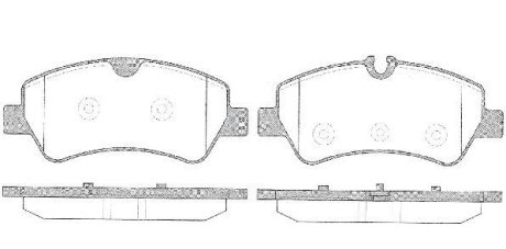 Колодки задние, 2.2TDCi, Ford Custom 12- (тип Bosch) ROADHOUSE 2152100