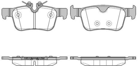 KLOCKI HAMULCOWE VOLVO S/V90 16> TYL 16MM BEZ CZUJN. SZT ROADHOUSE 2155110