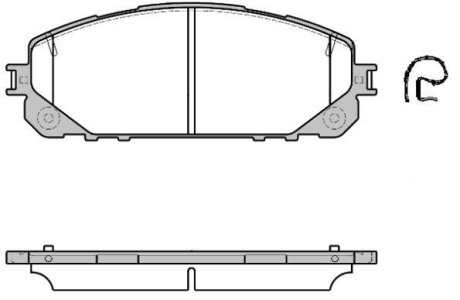 KLOCKI HAMULCOWE JEEP CHEROKEE KL 13> 17,5MM PRZOD Z CZUJ. SZT ROADHOUSE 2161300