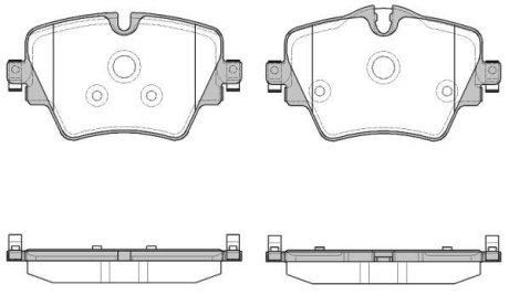 KLOCKI HAMULCOWE BMW 2/X1/X3 14> PRZOD 18,5MM SZT ROADHOUSE 2162508