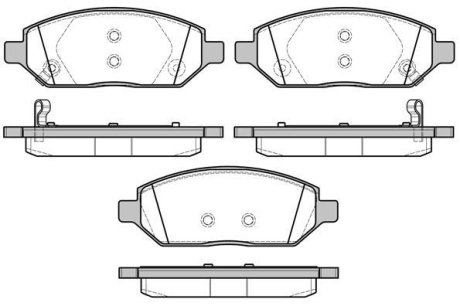 KLOCKI HAMULCOWE OPEL KARL 15> 18MM PRZOD Z CZUJ. SZT ROADHOUSE 2167402