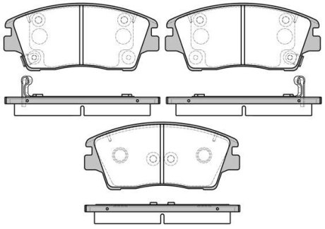 KLOCKI HAMULCOWE HYUNDAI TUCSON/KIA SPORTAGE 15> 17,5MM PRZOD Z CZUJ. SZT ROADHOUSE 2167602