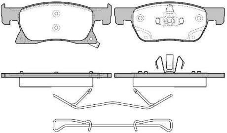 KLOCKI HAMULCOWE OPEL ASTRA 15> PRZOD 19,38MM Z CZUJN. SZT ROADHOUSE 2168102