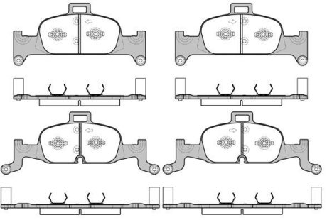 KLOCKI HAMULCOWE AUDI A4 15> PRZOD 16,3MM SZT ROADHOUSE 2169100