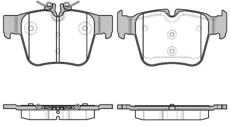 KLOCKI HAMULCOWE MERCEDES GLC/KLASA C 15> 16,1MM TYL KPL ROADHOUSE 2169700