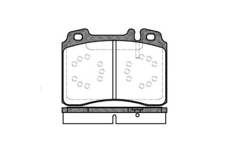 Гальмівні колодки, дискове гальмо (набір) ROADHOUSE 237900