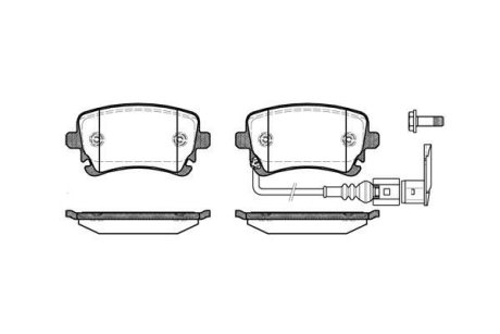 Колодки гальмівні VW T5 03- ROADHOUSE 289711