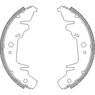 Гальмівні колодки (набір) ROADHOUSE 402000