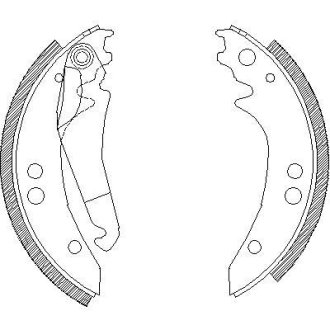 Гальмівні колодки (набір) ROADHOUSE 413600