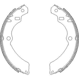 Комплект гальмівних колодок ROADHOUSE 4196.00
