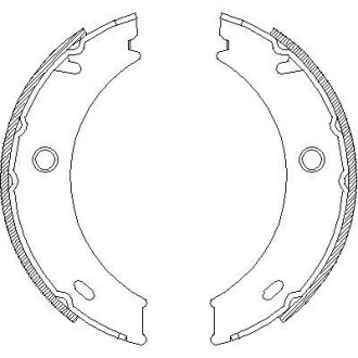 Гальмівні колодки ручного гальма ROADHOUSE 471401