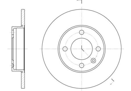 Диск гальмівний (к-т), Volkswagen Golf 93-99, Jetta 83-92, Passat 88-97, Polo 81-94/Cordoba ROADHOUSE 608600