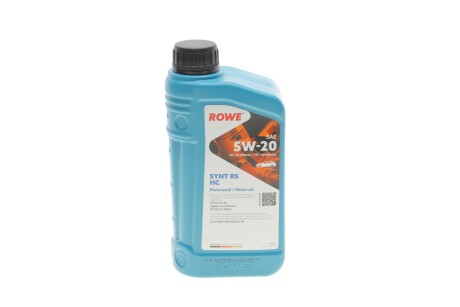 Олива моторна HIGHTEC SYNT RS HC SAE 5W-20 (1 L) ROWE 20186-0010-99 (фото 1)