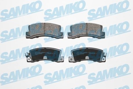 Гальмівні колодки, дискове гальмо (набір) SAMKO 5SP061 (фото 1)