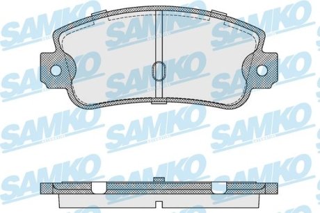 Гальмівні колодки, дискове гальмо (набір) SAMKO 5SP106