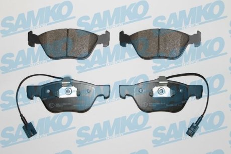 Гальмівні колодки, дискове гальмо (набір) SAMKO 5SP1084