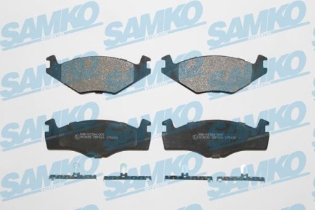 Гальмівні колодки, дискове гальмо (набір) SAMKO 5SP224