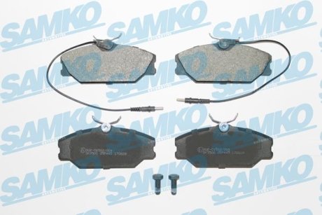 Гальмівні колодки, дискове гальмо (набір) SAMKO 5SP445