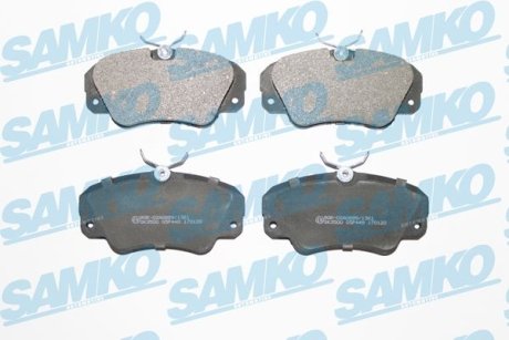 Гальмівні колодки, дискове гальмо (набір) SAMKO 5SP449