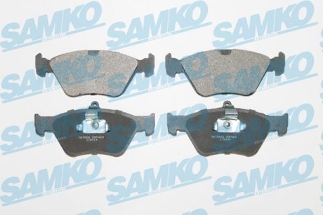 Гальмівні колодки, дискове гальмо (набір) SAMKO 5SP465