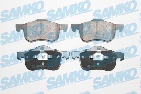 Гальмівні колодки, дискове гальмо (набір) SAMKO 5SP704