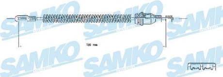 Трос ручного гальма.r. ASTRA G 182 SAMKO C0543B