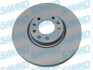 Диск гальмівний (передній) Citroen Picasso II/ Peugeot 308/5008 13- (304x28) (замінено на 92232305) SAMKO C1027VR (фото 1)