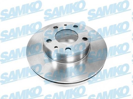 Диск гальмівний (передній) Fiat Ducato/Peugeot Boxer 1.4t 94- (280x24) (з покриттям) (вентильований) SAMKO F2171VR
