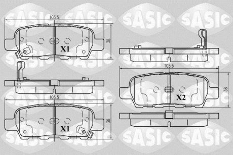 Nissan Cube (dès 2010) Juke (dès 2010) Leaf (2010-2012) Murano (2004-2009) Qashqai Tiida X Trail Ren Koleos Suzuki Grand Vitara SASIC 6214025