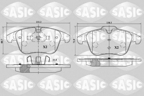 FORD LAND ROVER VOLVO Galaxy Mondeo S Max Freelander Range Rover S60 V60 V70 S80 XC70 SASIC 6216055