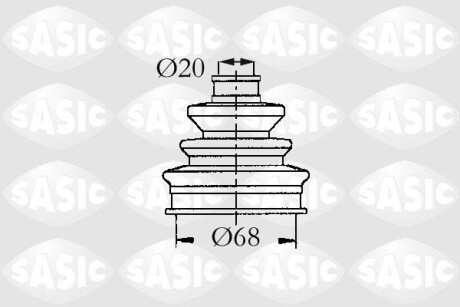 Комплект пылника, приводной вал SASIC 9004687