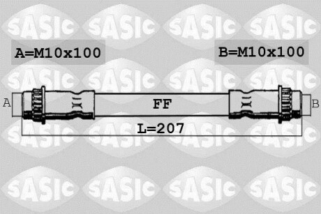 Тормозной шланг SASIC SBH0171