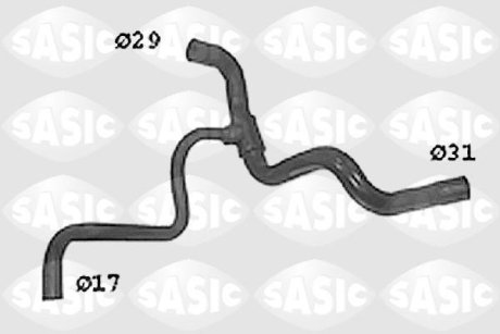 Патрубок системи охолодження SASIC SWH4295