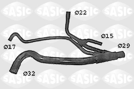 Шланг радиатора SASIC SWH4300