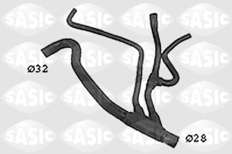 Патрубок системи охолодження SASIC SWH4330