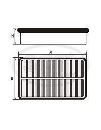 Фильтр воздушный HYUNDAI Santa Fe III / Grand Santa Fe 2.4 Mpi (12-) (SB 2380) SCT SCT Germany SB2380