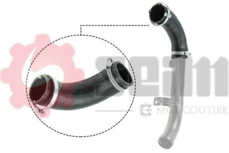 Патрубок інтеркулера (верхній) Ford Focus II 1.6TDCi/1.8TDCi 03-12 Seim 981229