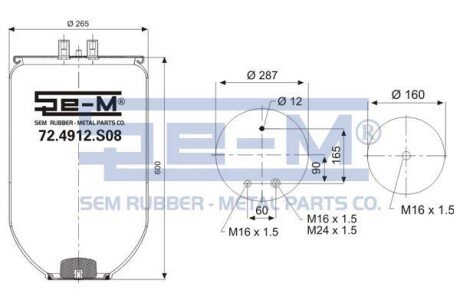 Автозапчасть SEM 724912S08