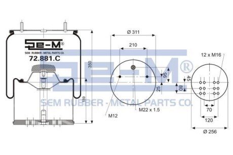 Автозапчасть SEM 72881C